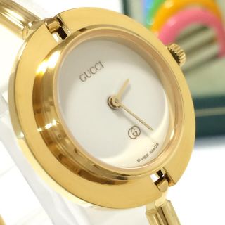 2.美品 グッチ GUCCI 時計 チェンジベゼル-