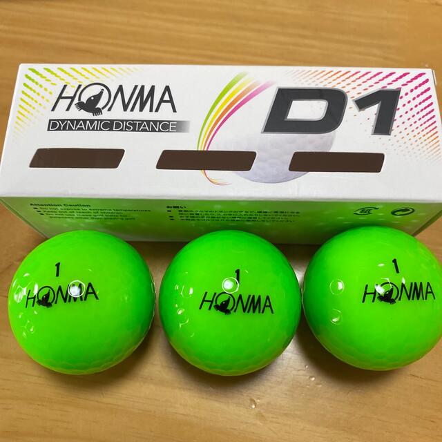 本間ゴルフ(ホンマゴルフ)のHONMA ホンマ ゴルフ ゴルフボール D1 2ダースセットピンク グリーン スポーツ/アウトドアのゴルフ(その他)の商品写真