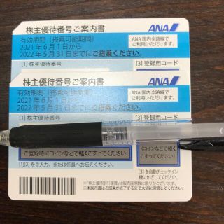 エーエヌエー(ゼンニッポンクウユ)(ANA(全日本空輸))のANA株主優待券2枚(その他)