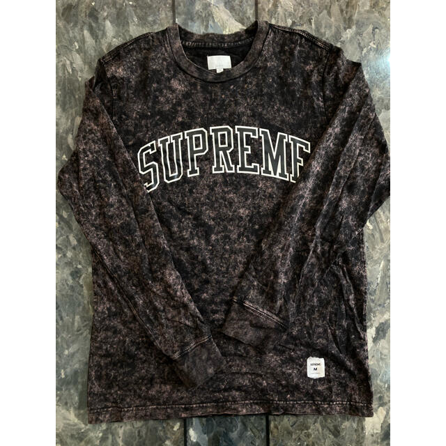 Supreme アシッド ウォッシュ アーチロゴ ロングTシャツ