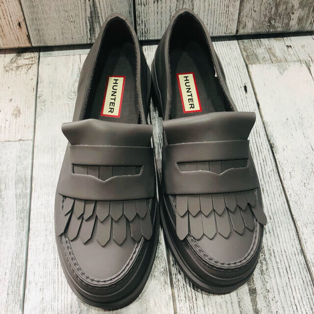 HUNTER(ハンター)のREFINED FRINGE PENNY LOAFERレディース レインシューズ レディースの靴/シューズ(ローファー/革靴)の商品写真