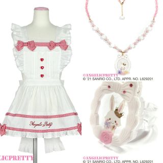 アンジェリックプリティー(Angelic Pretty)のFancy Ribbonエプロン  Wish me mell  セット(その他)