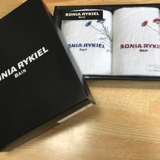 ソニアリキエル(SONIA RYKIEL)のソニアリキエル　ウォッシュタオル　2枚セット(タオル/バス用品)