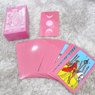 【新品未使用】ヴィンテージピンクタロットカード♡(その他)