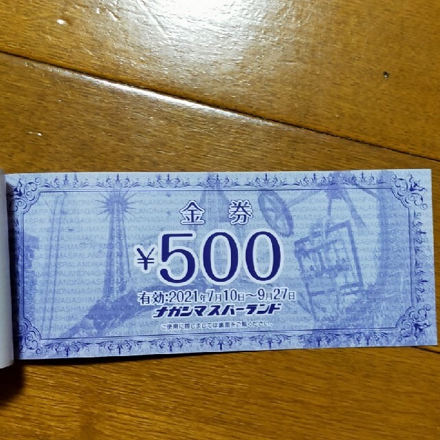 ナガシマ　ジャンボ海水プール　ワイドクーポン1冊 チケットの施設利用券(プール)の商品写真