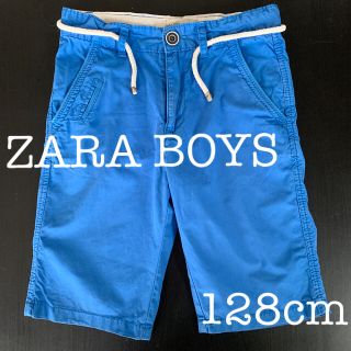 ザラキッズ(ZARA KIDS)のZARA 128cm ハーフパンツ ブルー(パンツ/スパッツ)