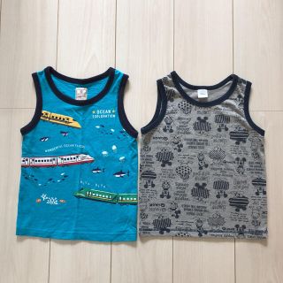 マザウェイズ(motherways)の新品＆古着 110cm 男の子用タンクトップ 2枚セット(Tシャツ/カットソー)