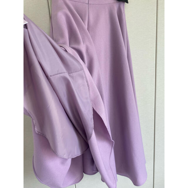 bluelea ピンク　フレアスカート XS レディースのスカート(ひざ丈スカート)の商品写真