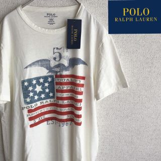 ポロラルフローレン(POLO RALPH LAUREN)の新品　POLO RALPHLAUREN 星条旗　プリント　半袖　Tシャツ　S(Tシャツ/カットソー(半袖/袖なし))