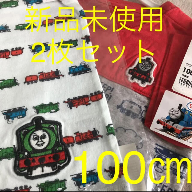 UNIQLO(ユニクロ)のちひろ様専用　ユニクロ　機関車トーマス  グラフィックT 100㎝ キッズ/ベビー/マタニティのキッズ服男の子用(90cm~)(Tシャツ/カットソー)の商品写真