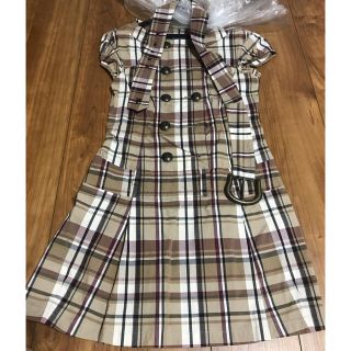 バーバリーブルーレーベル(BURBERRY BLUE LABEL)の【値下】 BURBERRY BLUE LABEL ワンピース　チェックワンピース(ミニワンピース)