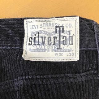 リーバイス(Levi's)のリーバイス　シルバータブ　コーデュロイブラック(デニム/ジーンズ)