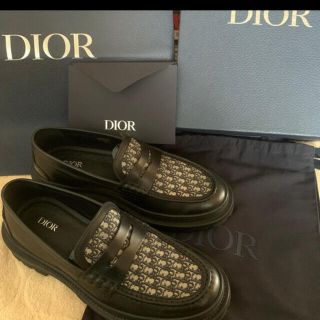 ディオール(Dior)のdior ローファー　ディオール　革靴　バッグ　42(下駄/草履)