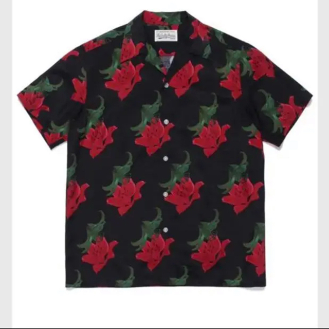 WACKO MARIA HAWAIIAN SHIRT アロハシャツ 百合 美品-