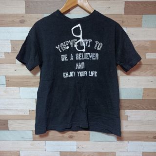 Tシャツ　メガネ　スパンコール(Tシャツ/カットソー(半袖/袖なし))