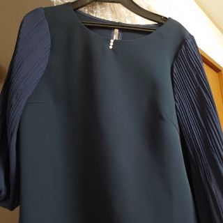 ジャスグリッティー(JUSGLITTY)のジャスグリッティー　楊柳シフォンプリーツカットソー(カットソー(長袖/七分))