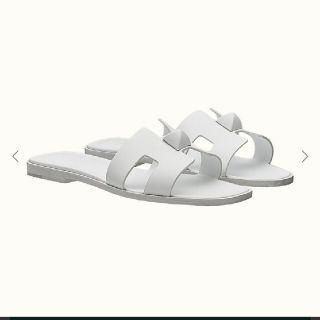 Hermes - エルメス オラン サンダル 白 36.5の通販 by aloha's shop