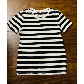 ムジルシリョウヒン(MUJI (無印良品))のレディース 無印 無印良品 ボーダー Tシャツ 夏 黒 白 半袖 スポーツ(Tシャツ(半袖/袖なし))