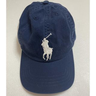 ポロラルフローレン(POLO RALPH LAUREN)の新品未使用　POLO ラルフローレン キャップ　キッズ　ビックポニー　ネイビー(帽子)