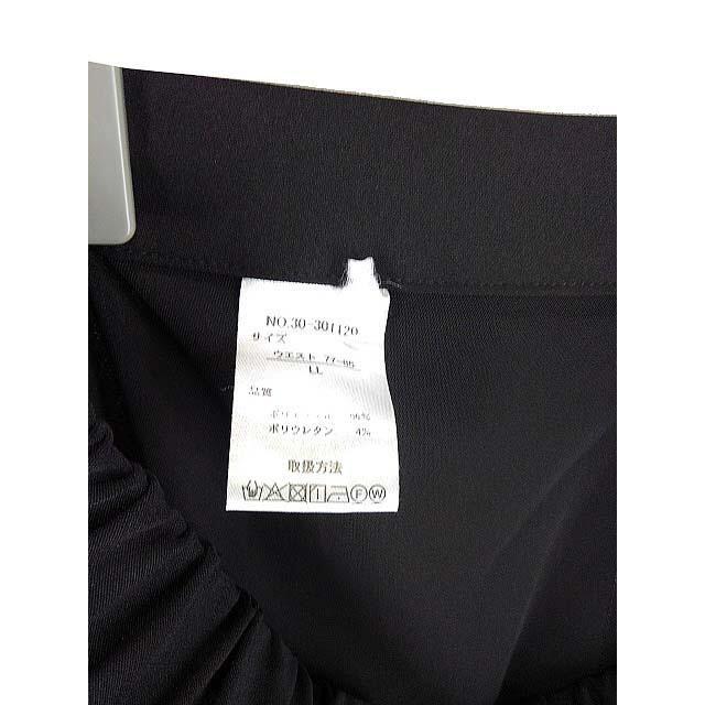 KFC0973送料無料新品ブラックフォーマルパンツスーツ×ブラウス3点セットLL レディースのフォーマル/ドレス(スーツ)の商品写真