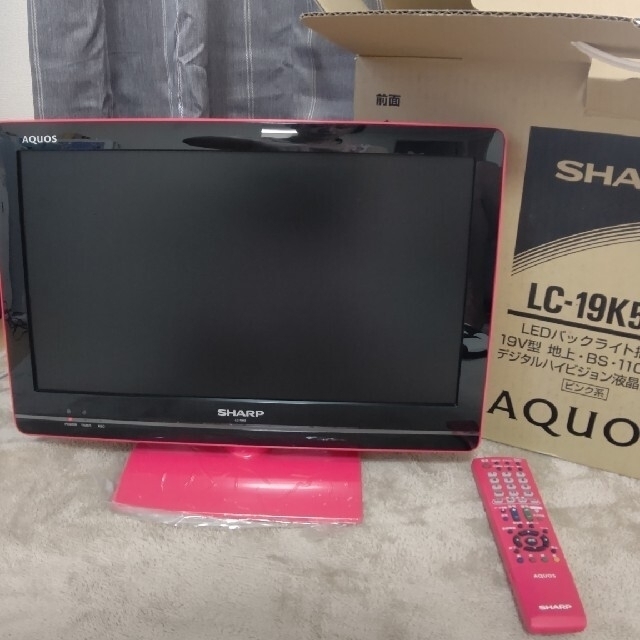 SHARP - SHARP AQUOS LC-19K5-P 19v型地上BS・110度CSテレビの通販 by ...