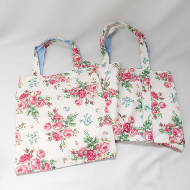 LAURA ASHLEY(ローラアシュレイ)のLaura Ashley　手提げバッグ2個　レディース　花柄 レディースのバッグ(トートバッグ)の商品写真