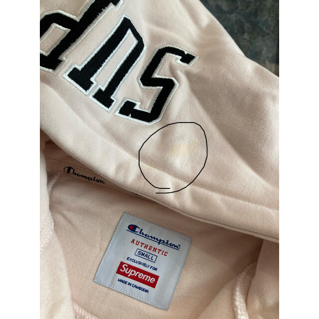 ❣️希少品supreme × champion コラボ　スウェット　ワッペンロゴ