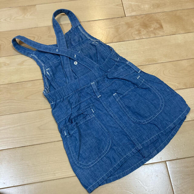 いのですが DENIM DUNGAREE - デニムダンガリージャンバースカートの