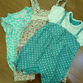 夏服70 (3枚セット)(ロンパース)