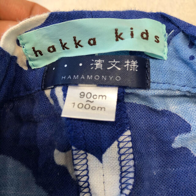 hakka kids(ハッカキッズ)の【売り切れ】HAKKA KIDS くじら柄甚平 濱文様コラボ キッズ/ベビー/マタニティのキッズ服男の子用(90cm~)(甚平/浴衣)の商品写真