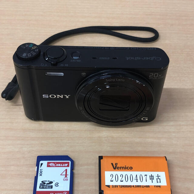 SONY(ソニー)の【期間限定値下げ】ソニー　DSC-WX300  ブラック中古 スマホ/家電/カメラのカメラ(コンパクトデジタルカメラ)の商品写真