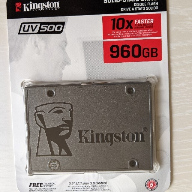 スマホ/家電/カメラ新品未開封 SSD 960GB kingston キングストン