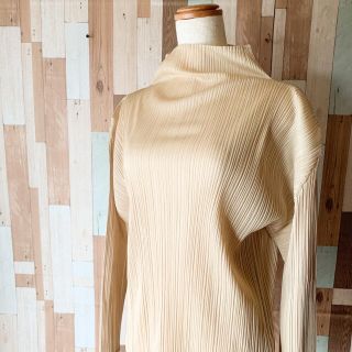 プリーツプリーズイッセイミヤケ(PLEATS PLEASE ISSEY MIYAKE)のPLEATS PLEASE タートルネック デザインカットソー サイズ3(カットソー(長袖/七分))