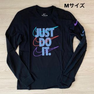 ナイキ(NIKE)の【新品】NIKE ナイキ Just Do It ロンT ブラック Mサイズ(Tシャツ/カットソー(七分/長袖))