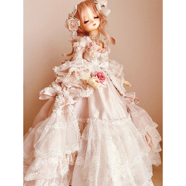 ＊ Super Dollfie スーパードルフィー のの 桜色ロココドレス付＊人形