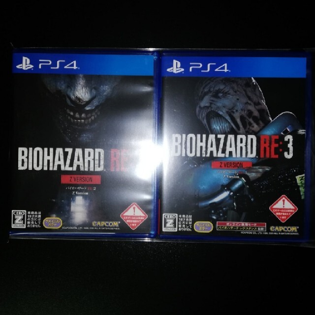 PS4 BIOHAZARD バイオハザードRe:2Re:3 zバージョン　2枚セ エンタメ/ホビーのゲームソフト/ゲーム機本体(家庭用ゲーム機本体)の商品写真