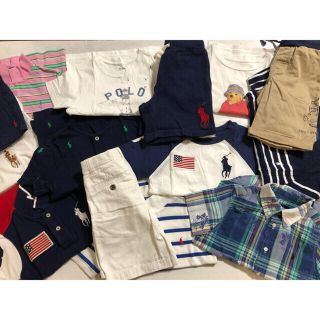 ポロラルフローレン(POLO RALPH LAUREN)のポロラルフローレン16点110☆4Tまとめ売り男の子Tシャツポロシャツ短パン夏服(Tシャツ/カットソー)