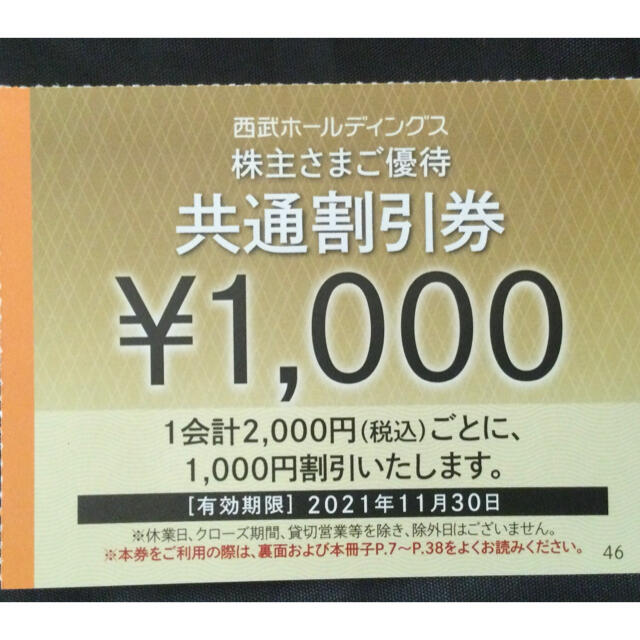 西武　株主優待　共通割引券　１０枚その他