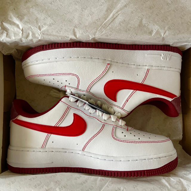 25.0㎝ NIKE エアフォース1 ´07 ホワイト レッド AF1 25.0㎝ NIKE エアフォース1 ´07 ホワイト レッド AF1