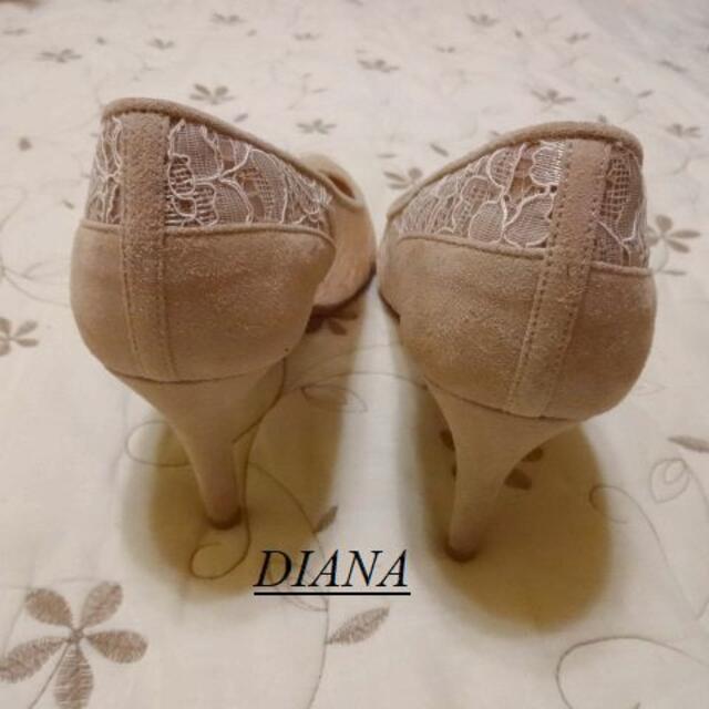 DIANA(ダイアナ)のDIANAダイアナ♡スエード調　花柄シースルーレースパンプス レディースの靴/シューズ(ハイヒール/パンプス)の商品写真