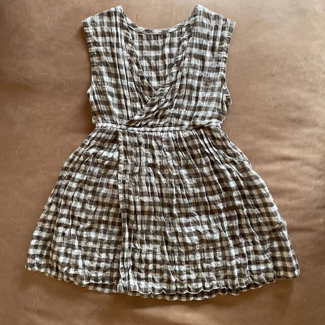 Caramel baby&child (キャラメルベビー&チャイルド)のsoor ploom  チェック　ワンピース　2/3y キッズ/ベビー/マタニティのキッズ服女の子用(90cm~)(ワンピース)の商品写真