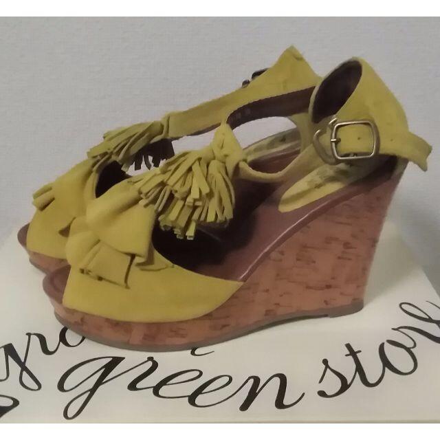 🖤美品🖤ground green store ｳｪｯｼﾞｿｰﾙ ｻﾝﾀﾞﾙ レディースの靴/シューズ(サンダル)の商品写真
