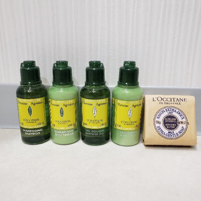 L'OCCITANE(ロクシタン)の☆ロクシタン ヴァーベナ アメニティ セット☆ コスメ/美容のヘアケア/スタイリング(シャンプー/コンディショナーセット)の商品写真