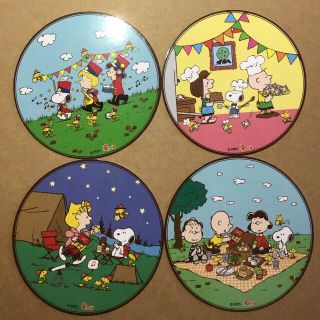 スヌーピー(SNOOPY)の星食べよ　スヌーピー  コースター(キャラクターグッズ)