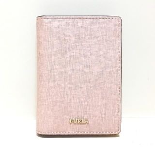 フルラ(Furla)のフルラ パスケース美品  - ピンクベージュ(名刺入れ/定期入れ)