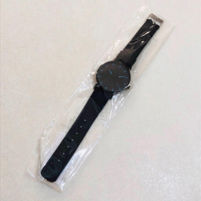 K's 様専用【新品未使用】メンズ腕時計 ブラック 薄型 アナログ メンズの時計(腕時計(アナログ))の商品写真
