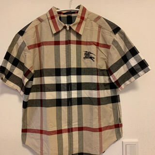 バーバリー(BURBERRY)のバーバリー  チェックシャツ　150 ジップアップ(Tシャツ/カットソー)