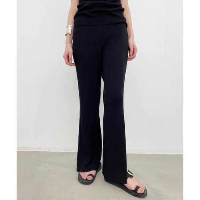 L'Appartement DEUXIEME CLASSE(アパルトモンドゥーズィエムクラス)のL'Appartement Slit Rib Pants レディースのパンツ(カジュアルパンツ)の商品写真