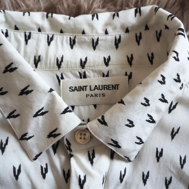 Saint Laurent(サンローラン)のSaint Laurent paris 長袖シャツ　38 レーヨン  メンズのトップス(シャツ)の商品写真