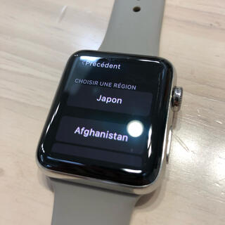 アップルウォッチ(Apple Watch)のApple watch シリーズ3 GPS ステンレススチール 42mm(その他)